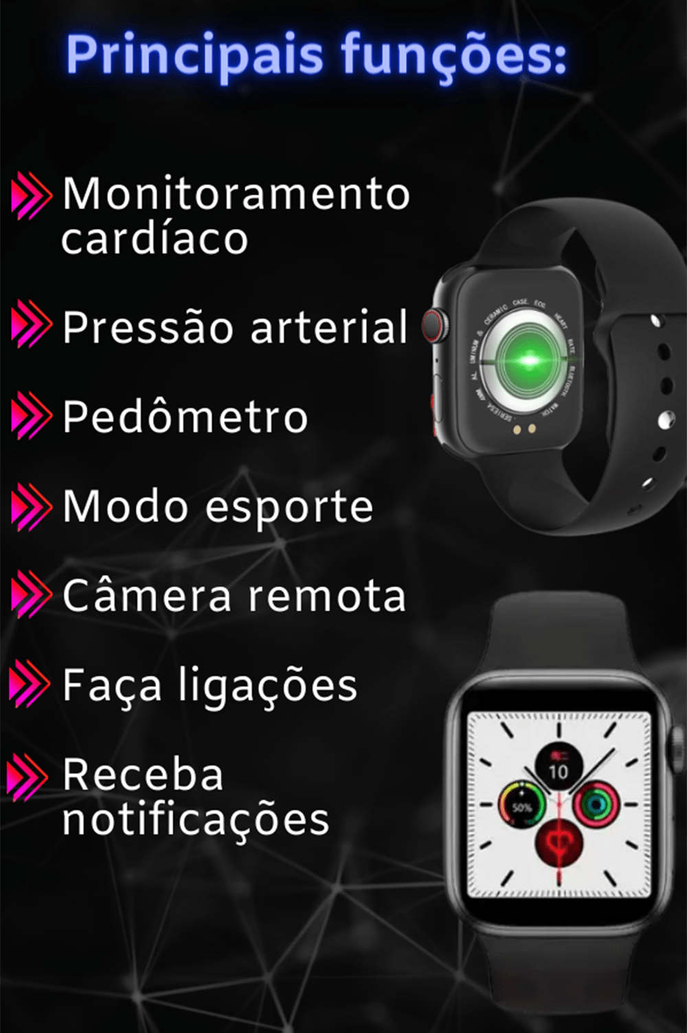 Relógio Smartwatch X8 Recebe e Faz Ligação - 01Smart