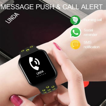 Smartwatch F8 Pro Feminino e Masculino Recebe Msg WhatsApp Mede Batimentos e Pressão Arterial