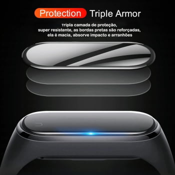 Pelicula Mi Band 4 Premium flexível Nano Gel 20D
