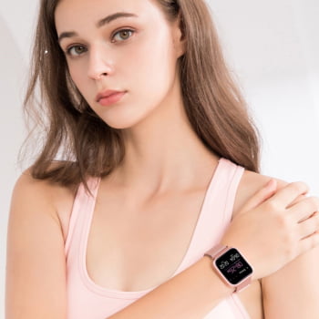 Relógio Smartwatch A80 Feminino Inteligente Recebe Msg Whats