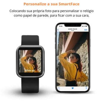 Relógio Smartwatch B57 Hero Band 3 Recebe Msg Whats C/ Monitor Cardíaco